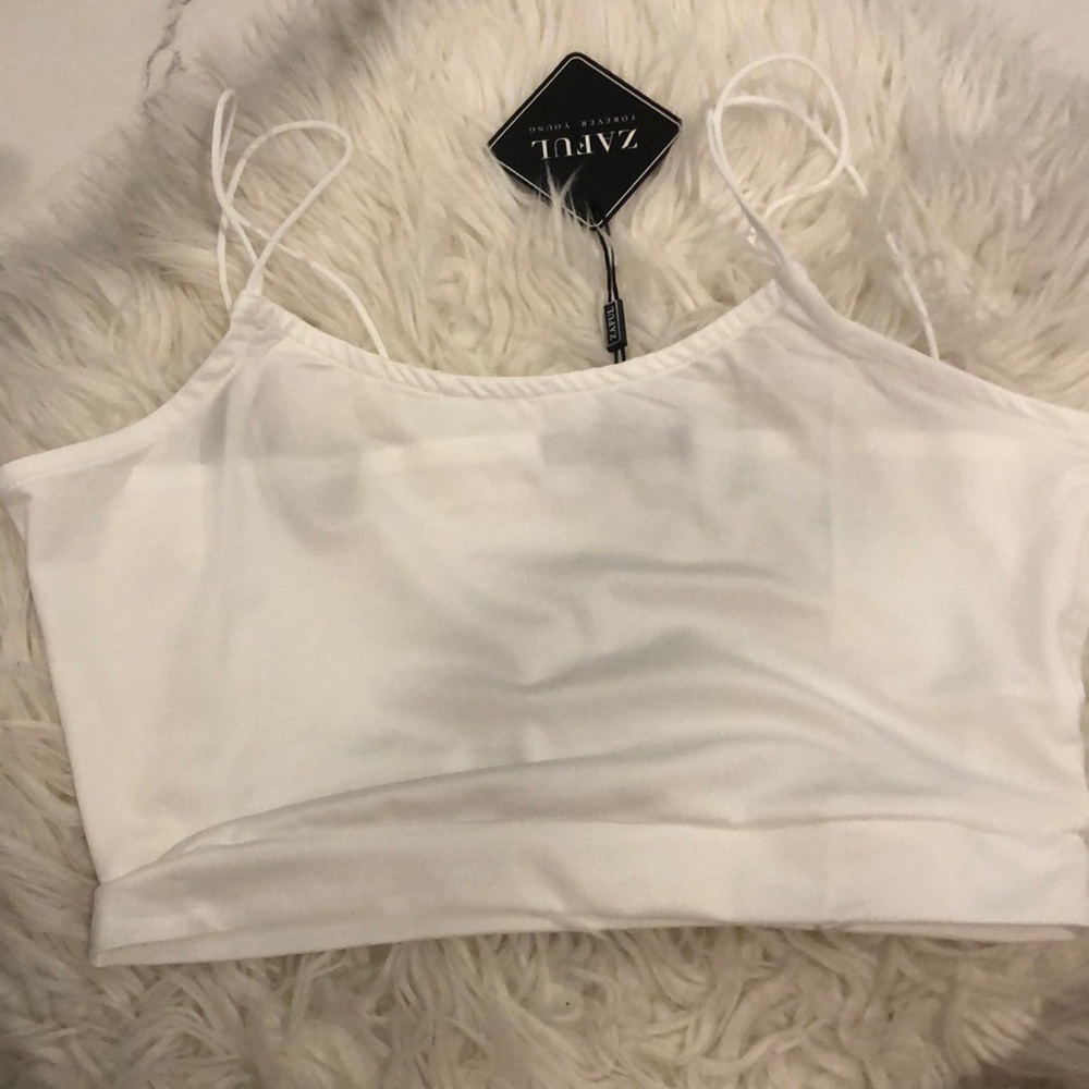 White crop tank